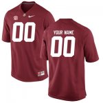 Men's Alabama Crimson Tide #00 Custom Crimson Embroidered NCAA College Football Jersey 2403ZPSG8